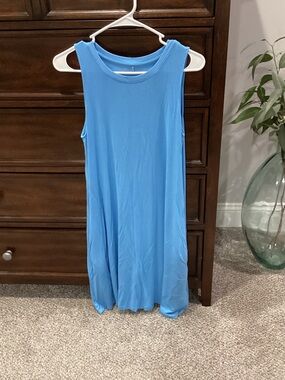 Time and tru Light Blue Sleeveless Swing Dress